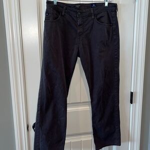 ADRIANO Goldschmied The Graduate tailored leg soft Jean pants dark gray 36x32